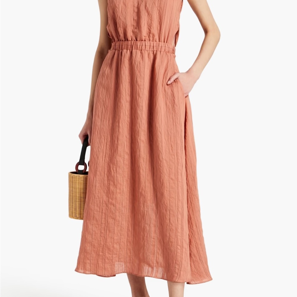 Sandro Halter Neck Maxi Dress